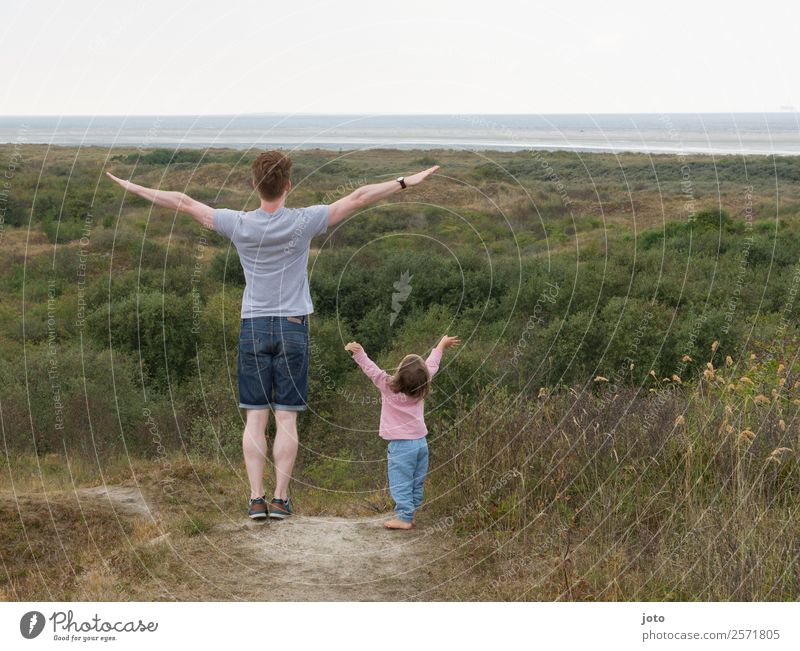 Vorbild Ferien & Urlaub & Reisen Ausflug Ferne Freiheit Sommerurlaub Vatertag Kindererziehung lernen Erwachsene Familie & Verwandtschaft 2 Mensch 1-3 Jahre