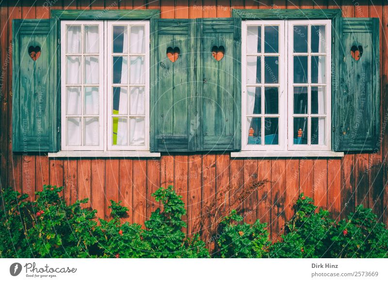 Strandhaus auf der dänischen Insel Ærø Ferien & Urlaub & Reisen Tourismus Ausflug Ferne Sightseeing Sommerurlaub Dorf Haus Hütte Mauer Wand Fassade Fenster alt