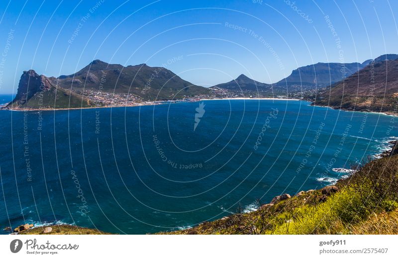Blick auf Hout Bay Südafrika Ferien & Urlaub & Reisen Tourismus Ausflug Abenteuer Ferne Freiheit Meer Wellen Berge u. Gebirge Umwelt Natur Landschaft Wasser