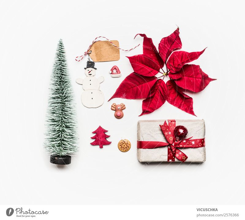 Weihnachten Dekoration und Geschenck auf weiß kaufen Stil Design Winter Dekoration & Verzierung Party Veranstaltung Feste & Feiern Weihnachten & Advent Ornament