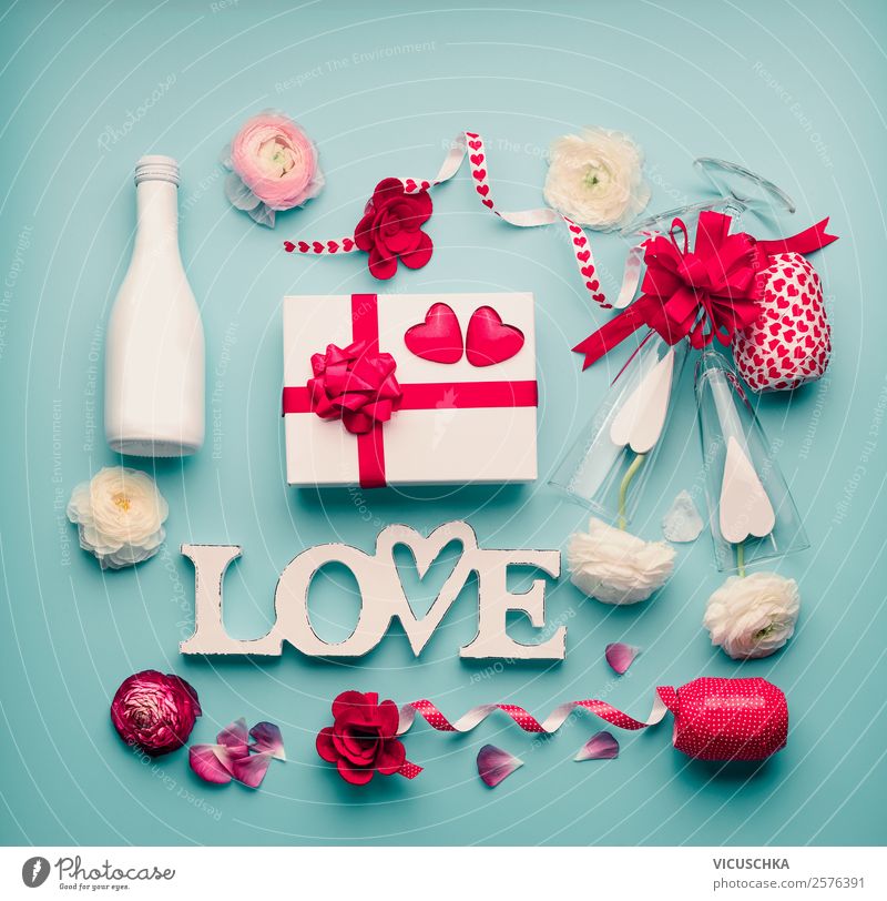 Romantische Sachen mit Geschenk und Wort Love kaufen Stil Design Dekoration & Verzierung Tisch Party Veranstaltung Feste & Feiern Valentinstag Hochzeit