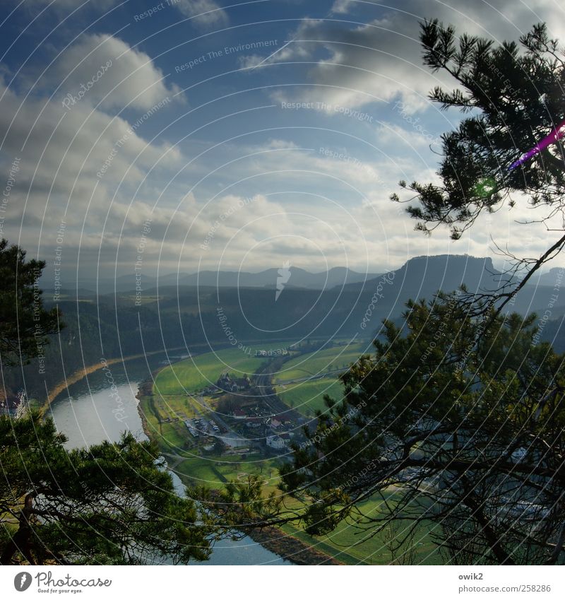 Elbbogen Ferien & Urlaub & Reisen Tourismus Ausflug Ferne Freiheit Umwelt Natur Landschaft Pflanze Himmel Wolken Horizont Klima Schönes Wetter Baum Gras