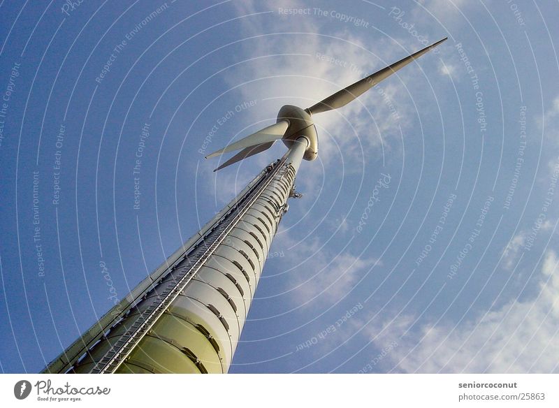 Energie 2 Windkraftanlage Wolken Elektrisches Gerät Technik & Technologie Wetter Himmel