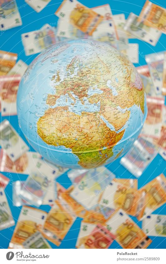 #A# Geld regiert die Welt II Kunst ästhetisch Erde Globus global Globalisierung Globalisierungsgegner Kapitalwirtschaft Korruption Geldinstitut Geldscheine