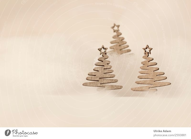 Weihnachtsmotiv Design Postkarte Feste & Feiern Weihnachten & Advent Dekoration & Verzierung Kitsch Krimskrams Holz außergewöhnlich braun Glaube beige festlich