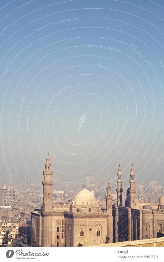 Kairo [Smog] II Himmel Wolkenloser Himmel Stadt Hauptstadt Stadtzentrum Skyline Bauwerk Gebäude Architektur Sehenswürdigkeit Wahrzeichen Denkmal Moschee