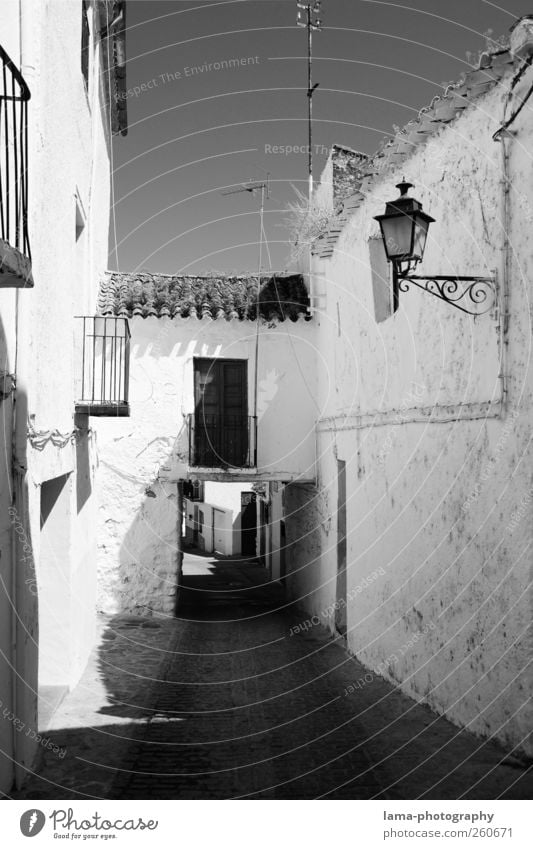 Pueblo blanco [XII] Ferien & Urlaub & Reisen Tourismus Sommerurlaub Granada Antequera Andalusien Spanien Dorf Altstadt Haus Gebäude Architektur Mauer Wand