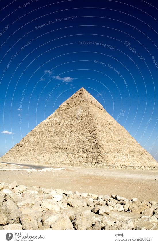 ^ Umwelt Natur Erde Sand Himmel nur Himmel Wärme Dürre Wüste außergewöhnlich historisch blau einzigartig weltwunder Gizeh Pyramide Ägypten Kultur Kulturdenkmal