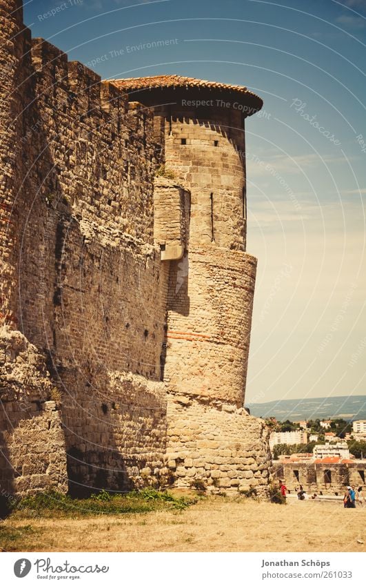 Carcassonne I [Der Turm] Ferien & Urlaub & Reisen Tourismus Ausflug Abenteuer Ferne Freiheit Sightseeing Städtereise Sommerurlaub Himmel Südfrankreich