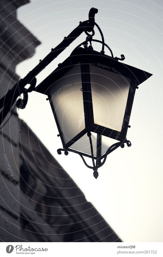Venezianische Laterne. Dorf ästhetisch Venedig Veneto Straßenbeleuchtung Laternenpfahl Italien Architektur Lampe altmodisch Himmel (Jenseits) Glaslaterne Morgen