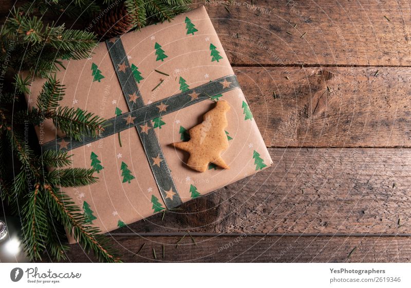 Lebkuchenkeks zum Weihnachtsgeschenk Dessert Dekoration & Verzierung Feste & Feiern Weihnachten & Advent Silvester u. Neujahr grün Tradition Weihnachtskugeln