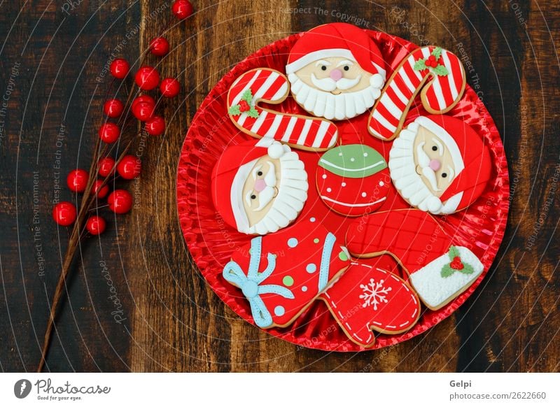 Schöne Kekse Dessert Winter Dekoration & Verzierung Tisch Feste & Feiern Weihnachten & Advent Silvester u. Neujahr Holz Ornament lecker braun Tradition
