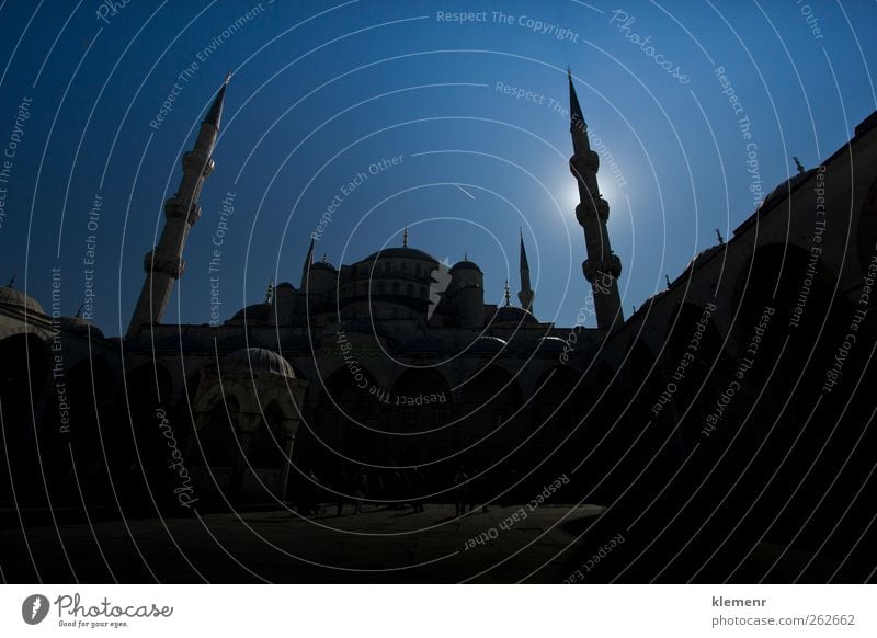 Bild innerhalb der Blauen Moschee in Istanbul, Tourismus Kultur Himmel Gebäude Architektur Denkmal historisch blau Religion & Glaube berühmt Truthahn Mitte