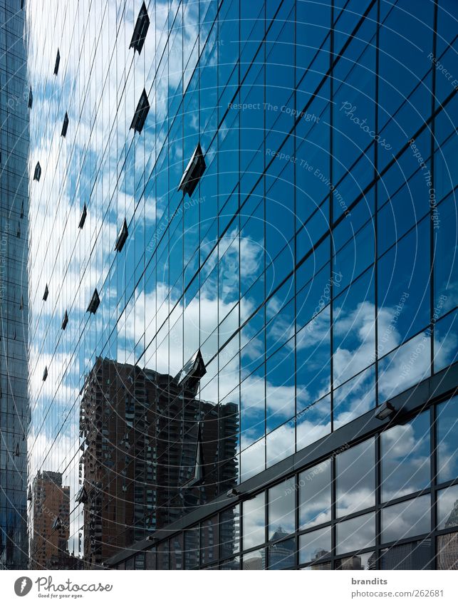 New York City Mirror Stadt Hauptstadt Hafenstadt Stadtzentrum Skyline bevölkert Haus Hochhaus Bauwerk Gebäude Architektur Fassade ästhetisch authentisch