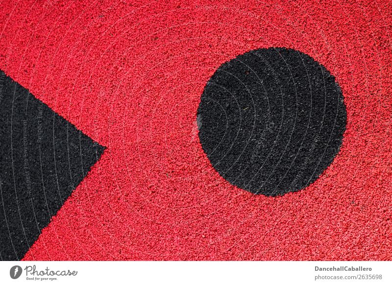 Die wunderbare Welt der Geometrie l 9 Zeichen Linie Kreis dreckig rund rot schwarz Design Kreativität Symmetrie Strukturen & Formen Spitze abstrakt graphisch