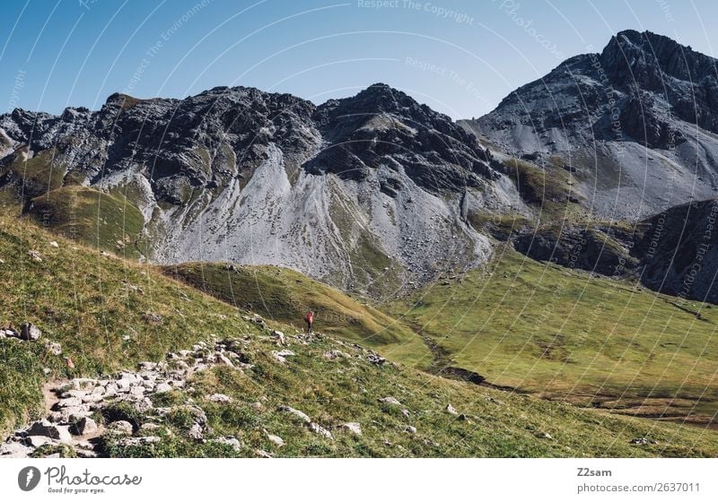 Lechtaler Alpen | E5 Freizeit & Hobby Ferien & Urlaub & Reisen Abenteuer wandern Mensch Natur Landschaft Sommer Schönes Wetter Berge u. Gebirge Gipfel