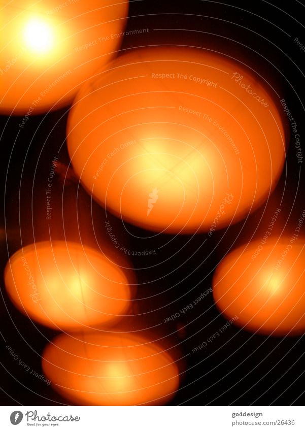 Ufos Lampe Club Licht UFO Stil Langzeitbelichtung orange