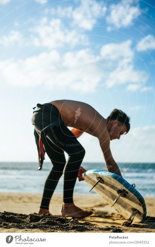 #AS# Auf gehts ! Lifestyle Sport Mensch maskulin 1 ästhetisch Meer Wassersport Surfen Surfer Surfbrett Surfschule Ferien & Urlaub & Reisen Urlaubsfoto