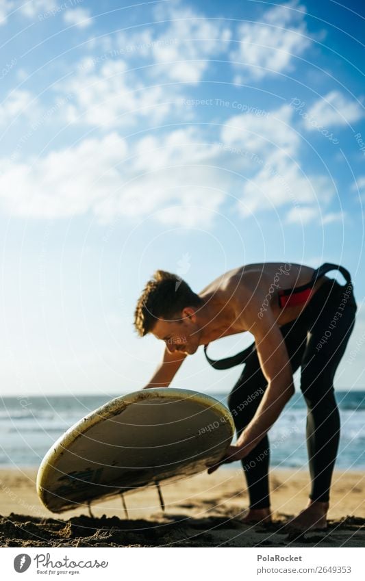 #AS# paddle out Kunst ästhetisch Surfen Surfer Surfbrett Surfschule Mann maskulin Neoprenanzug Sommer Sommerurlaub Erholung Extremsport Wassersport Sport Strand