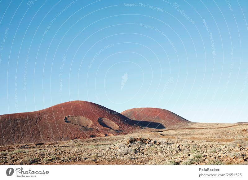 #AS# Vulkan Umwelt Natur Landschaft Sommer Klima Schönes Wetter Kaktus Hügel Felsen ästhetisch Mars Marslandschaft Marsianer Mond Vulkankrater Fuerteventura
