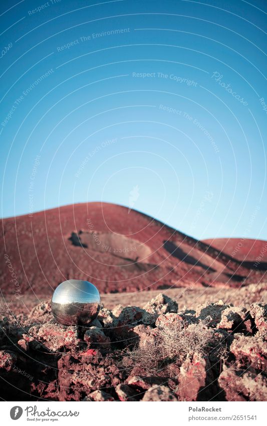 #AS# MurmelLand Kunst ästhetisch Landschaft Mars Marslandschaft Marsianer Mond Fuerteventura Vulkan Vulkankrater steinig Berge u. Gebirge Außerirdischer UFO