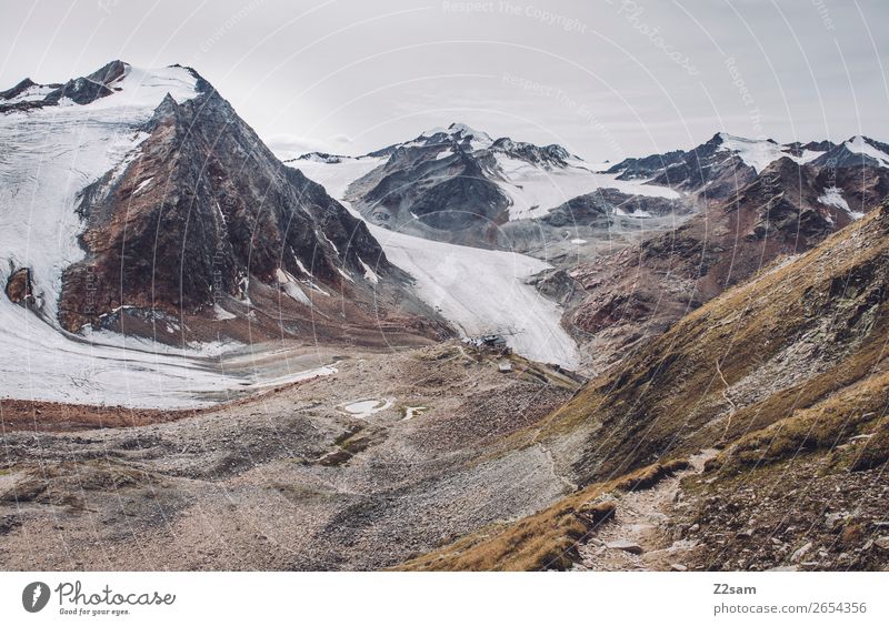 Braunschweiger Hütte | E5 Abenteuer Berge u. Gebirge wandern Umwelt Natur Landschaft Herbst Eis Frost Alpen Gipfel Gletscher gigantisch hoch kalt natürlich