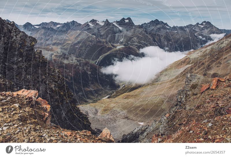 Lechtaler Alpen | E5 Berge u. Gebirge wandern Natur Landschaft Wolken Herbst Klima Klimawandel Felsen Gletscher natürlich Abenteuer Freiheit Freizeit & Hobby