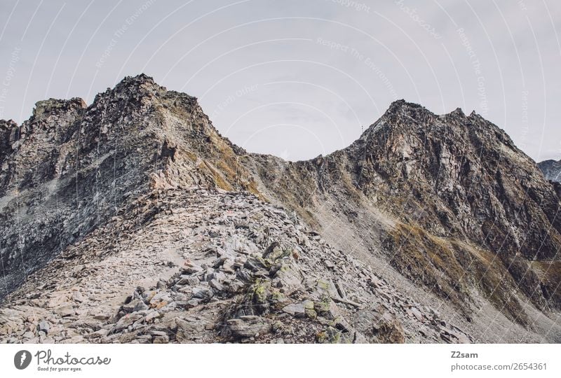 Pitztaler Jöchl | E5 Abenteuer wandern Umwelt Natur Landschaft Himmel Herbst Felsen Alpen Berge u. Gebirge Gipfel Gletscher gigantisch hoch natürlich Einsamkeit