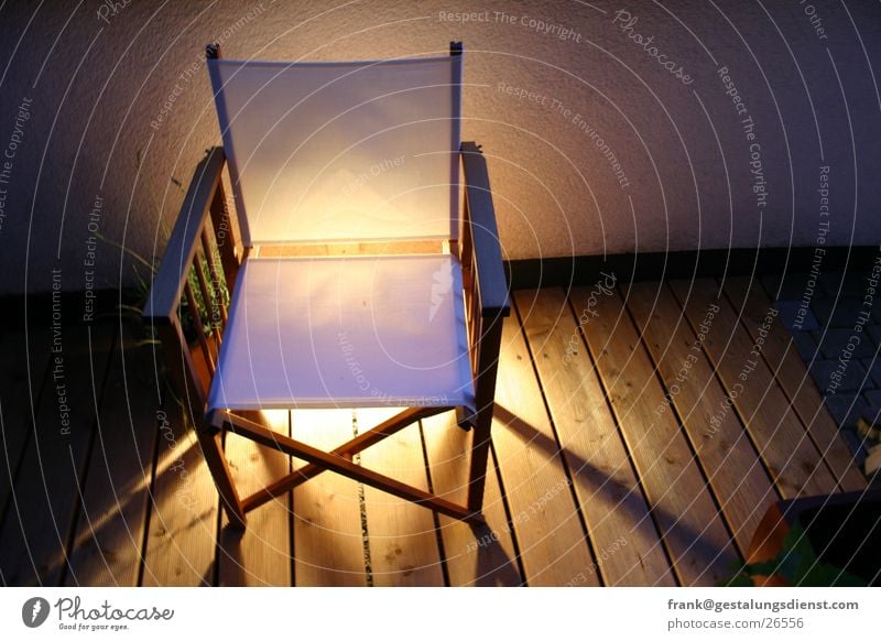 Feuerstuhl Terrasse Licht Holz Freizeit & Hobby Haushalt Möbel Stuhl Campingstuhl Abend Lampe Schatten