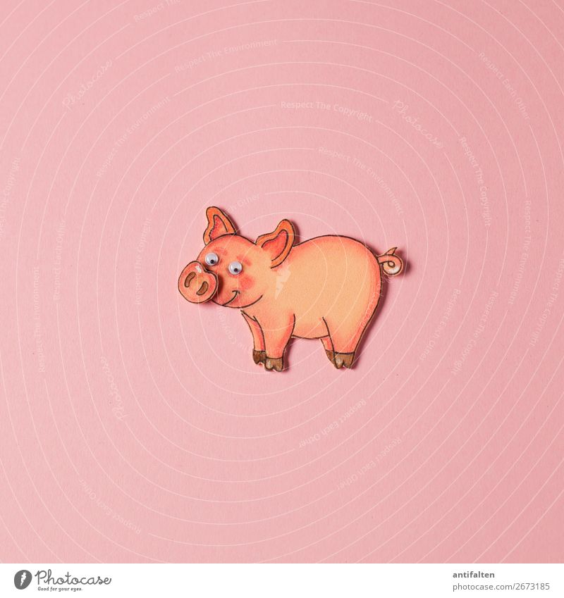 Schweinchen "Rosa" Freizeit & Hobby Basteln zeichnen Moosgummi Ferien & Urlaub & Reisen Tourismus Ausflug Sommerurlaub Feste & Feiern Silvester u. Neujahr