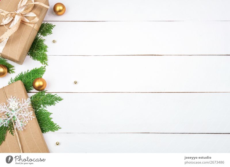 Weihnachten präsentiert kreatives Layout. Design Winter Dekoration & Verzierung Tisch Feste & Feiern Weihnachten & Advent Silvester u. Neujahr Baum Papier