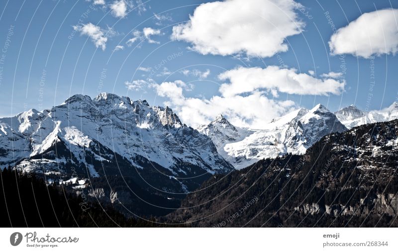 5 Tage lang Umwelt Natur Himmel Wolken Winter Schönes Wetter Eis Frost Schnee kalt blau Bergkette Alpen Farbfoto Außenaufnahme Menschenleer Sonnenlicht