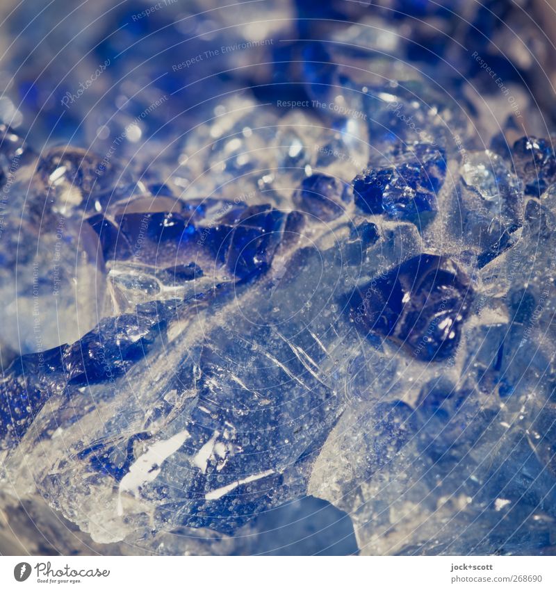 bläulicher Mineral Urelemente Dekoration & Verzierung Stein Kristalle glänzend ästhetisch authentisch eckig einfach fest natürlich blau rein Qualität Edelstein