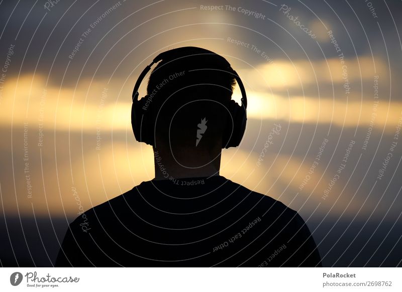 #AS# Nice Beats Lifestyle hören Musik Kopfhörer Sonnenaufgang genießen träumen Heiligenschein Erkenntnis Meditation Erholung Zukunft Musik hören Sonnenstrahlen