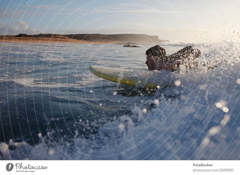 #AS# getting started Kunst ästhetisch Surfen Surfer Surfbrett Surfschule Wellen Wellenform Wassersport Fuerteventura Farbfoto Gedeckte Farben Außenaufnahme