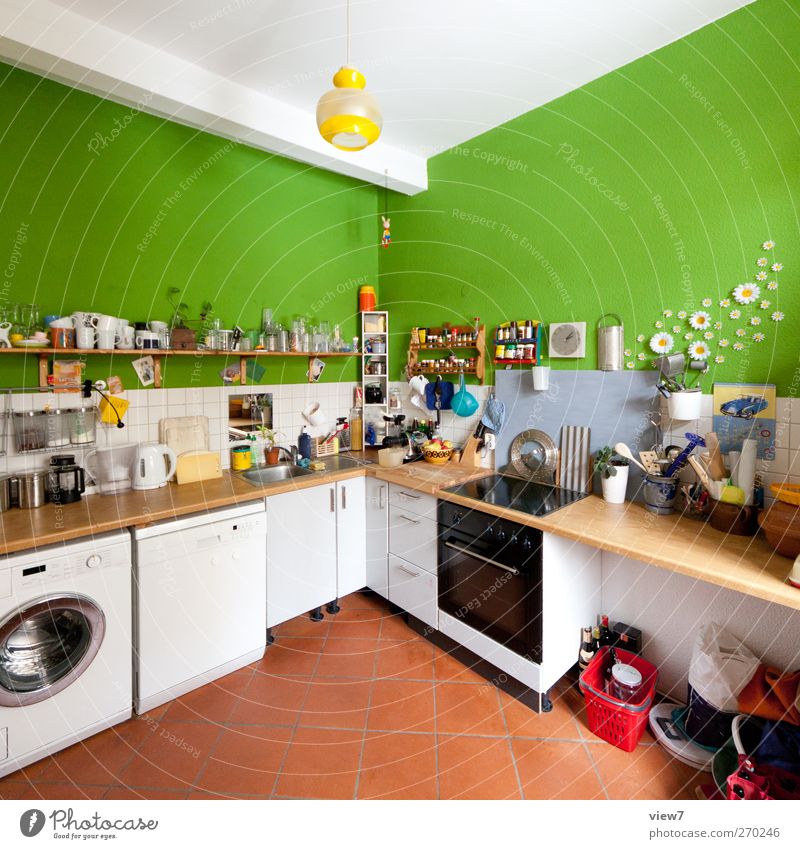 Studentenküche Häusliches Leben Wohnung Renovieren Umzug (Wohnungswechsel) einrichten Innenarchitektur Raum Küche authentisch frisch einzigartig trashig
