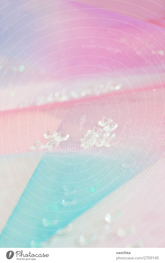 Ein schönes und elegantes Makro von Glitter Reichtum Stil Design Tapete Hochzeit Blume Schmuck Stein glänzend hell trendy rosa Farbe Kreativität Diamanten