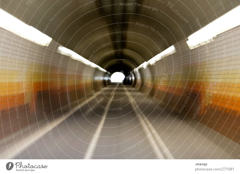 Die wilden 70er Lifestyle Stil Verkehr Verkehrswege Straßenverkehr Wege & Pfade Tunnel Coolness retro Geschwindigkeit braun Beginn Perspektive Ziel Zukunft