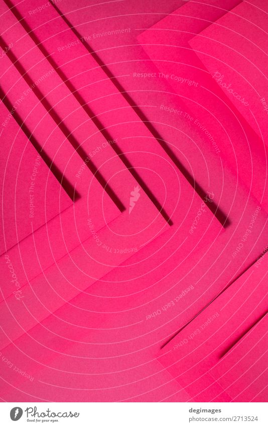 Rosa Papiermaterialdesign. Geometrische einfarbige Formen Design Tapete Handwerk Kunst Linie Streifen retro rosa Farbe geometrisch Hintergrund purpur Konsistenz
