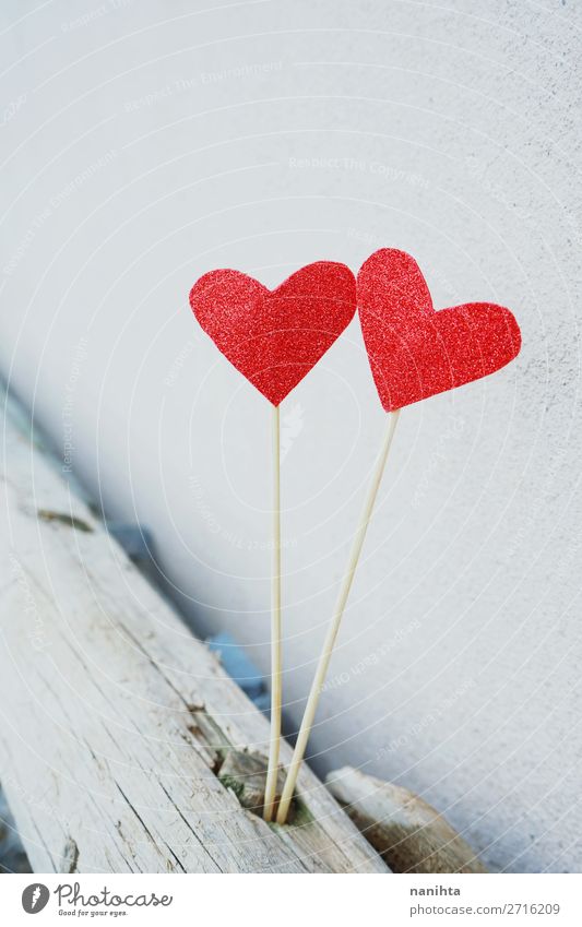 Schöner Hintergrund zum Valentinstag-Thema Stil Design schön Gesundheit Leben Feste & Feiern Familie & Verwandtschaft Paar Herz Liebe rot Gefühle Vertrauen