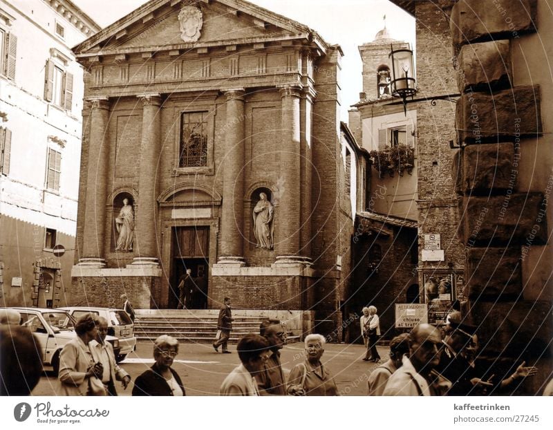 Sienna - Italien Tourist Attraktion Europa Siena Religion & Glaube mediteran Sepia Schwarzweißfoto