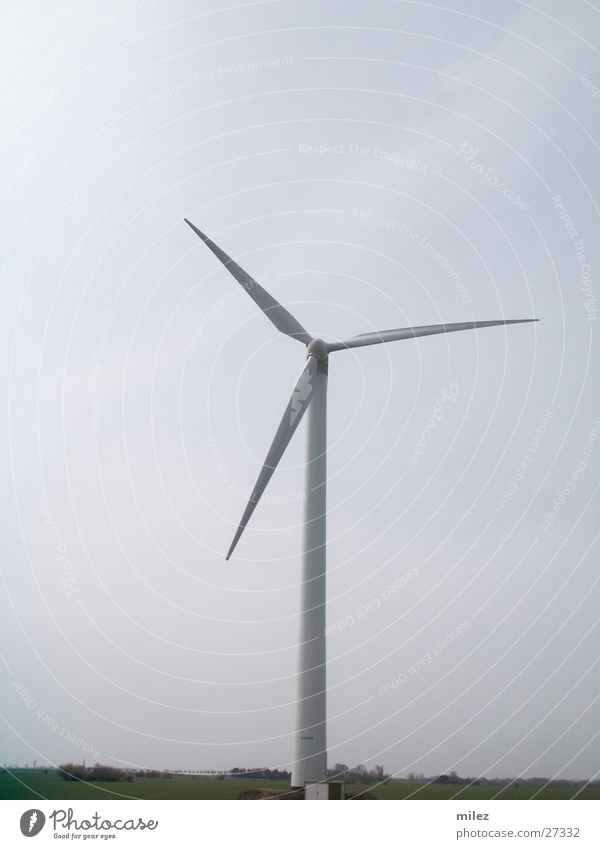 Windmühle Windkraftanlage drehen Industrie hoch