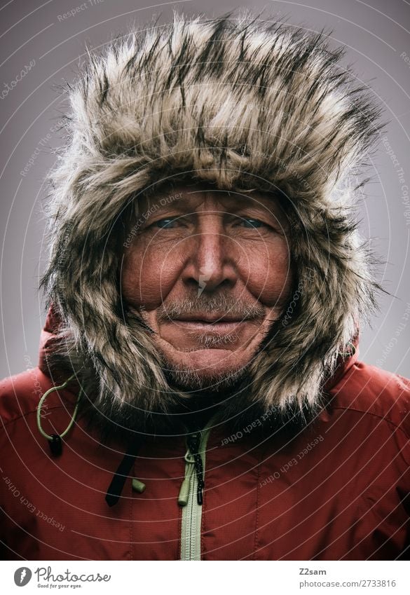 Eskimo Lifestyle Freizeit & Hobby Abenteuer Expedition Berge u. Gebirge wandern maskulin Männlicher Senior Mann 60 und älter Natur Winter Klima Klimawandel