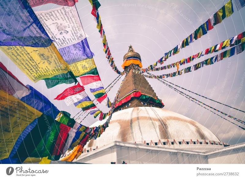 Fähnchen im Wind Ferien & Urlaub & Reisen Tourismus Abenteuer Ferne Sightseeing Städtereise entdecken Erholung träumen Religion & Glaube Buddhismus Nepal