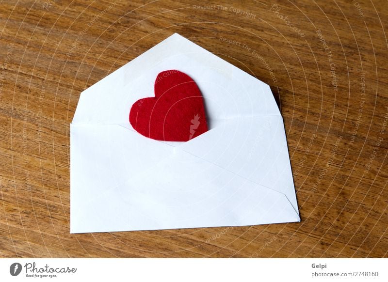 Mailing mit Liebe Design Glück Dekoration & Verzierung Tisch Feste & Feiern Valentinstag Hochzeit Post Papier Holz Herz retro rot weiß Romantik Überraschung