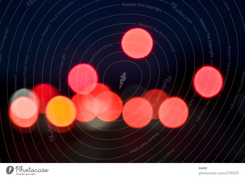 Nachtfahrt Lampe Nachtleben Nachthimmel Verkehr Autofahren Zeichen leuchten dunkel Fröhlichkeit rund rot Kreis Beleuchtung Hintergrundbild Punkt Blendeneffekt
