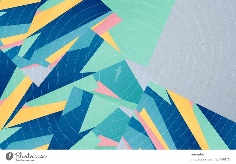 colourful paper texture - background design Stil Design Dekoration & Verzierung Tapete Handwerk Papier alt bauen dreckig retro blau ästhetisch Zufriedenheit