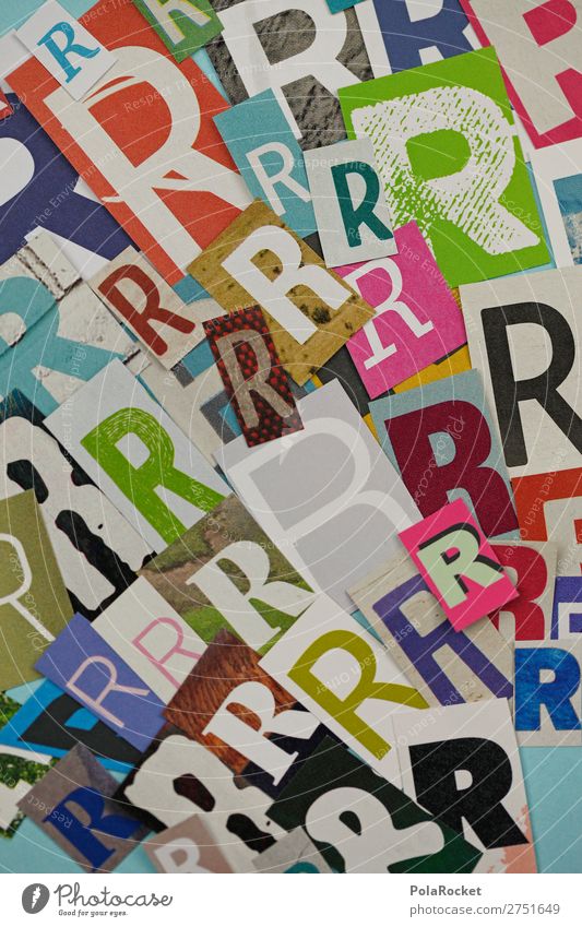 #A# RRRRR Kunst Kunstwerk ästhetisch Buchstaben Buchstabensuppe viele Typographie Schriftzeichen Telekommunikation Sprache Farbfoto mehrfarbig Innenaufnahme