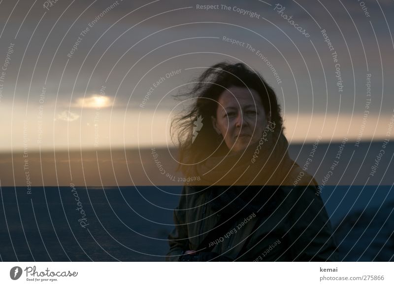 Hiddensee | Das Meer in uns Mensch feminin Frau Erwachsene Kopf Haare & Frisuren Gesicht 1 30-45 Jahre Umwelt Natur Landschaft Himmel Wolken Sonnenaufgang