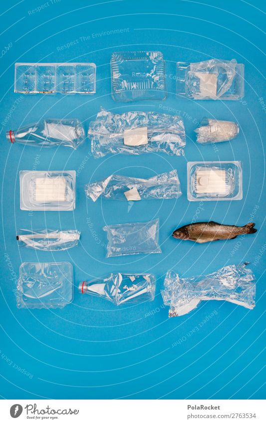#AJ# Sprach das Weltmeer: "Finde den Fisch!" Kunst ästhetisch Fischereiwirtschaft Fischernetz Beute Statue Skulptur Kunststoff Plastikhülle Kunststoffmüll Müll